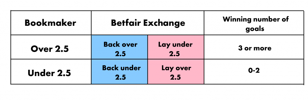 How to understand lay betting whe bet on goals