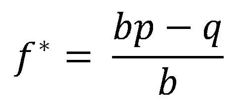 Kelly Criterion formula