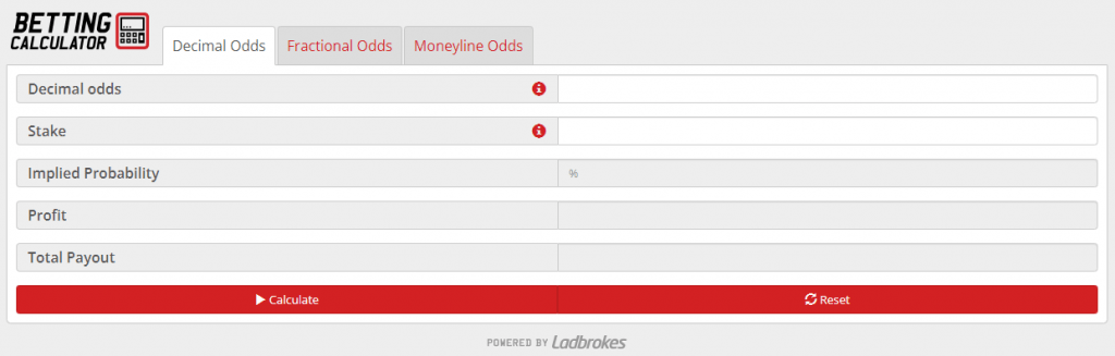 Ladbrokes betting calculator