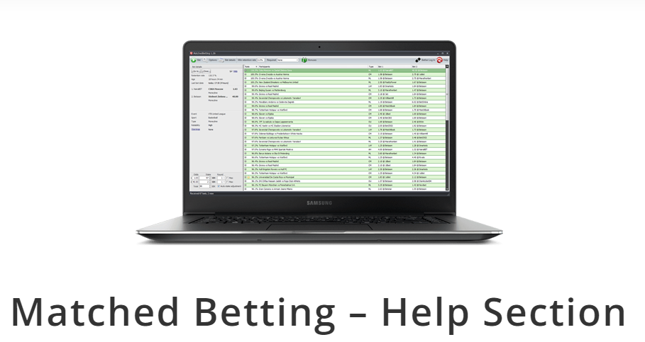 Matched betting - help section at Rebel Betting