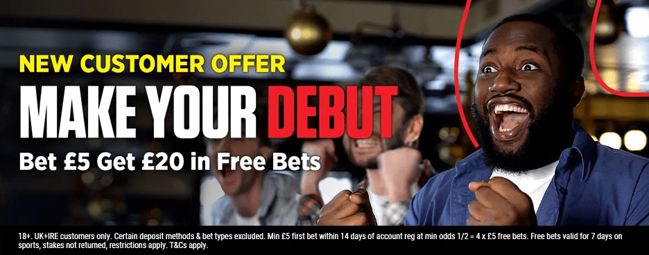 ladbrokes sportsbook offer - make debut promo banner