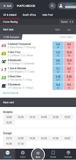 Matchbook app betting horse racing page 2