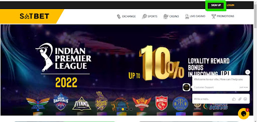 Satbet website main page