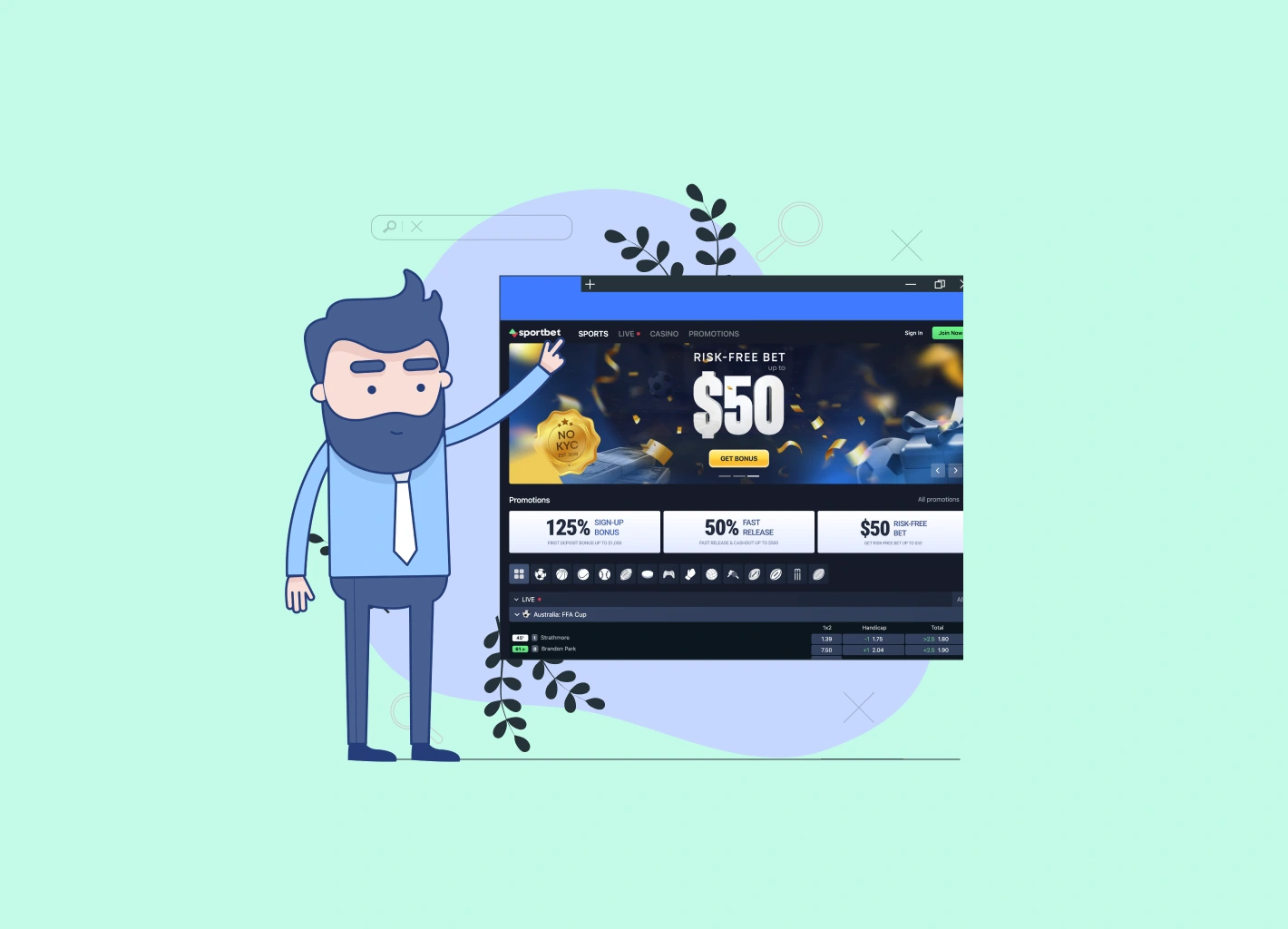 Sportbet Review for Australia: Bet With a 125% Welcome Bonus